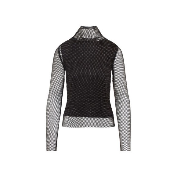 Sportmax Fitted Black Top With Crystal Detailing - NWT - Picture 1 of 3